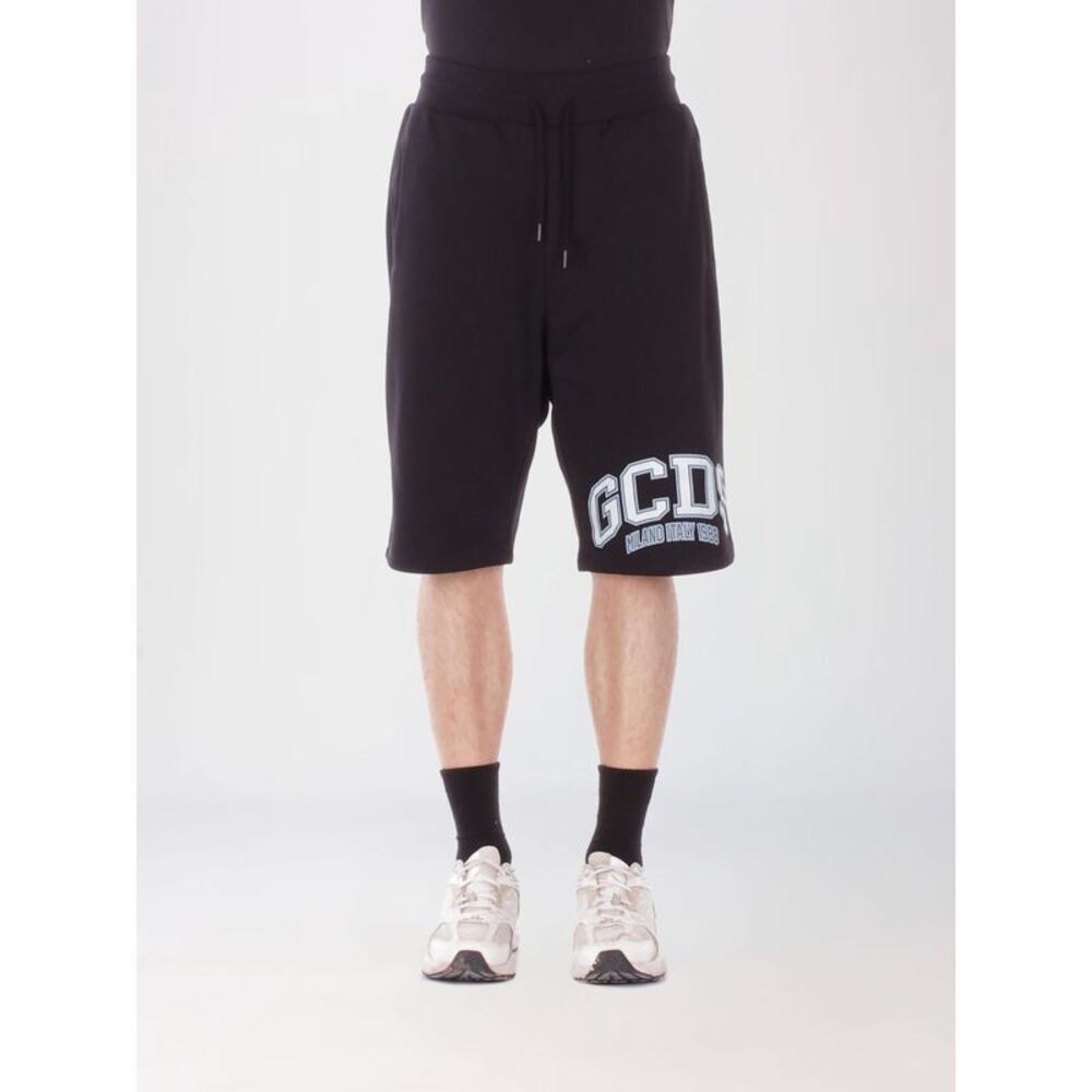 Gcds Men Cotton Jogging Shorts With Gcds Logo